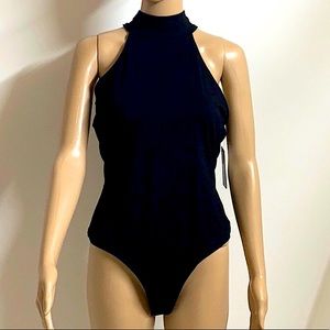 Never Worn! GUESS Black Mock Neck Sleeveless Bodysuit